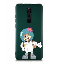 Xiaomi Redmi K20 Soft Premier Kapak Sandy Tasarımlı Silikon Kılıf - Yeşil (Şeffaf)