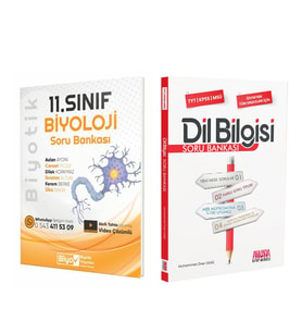 Biyotik 11.Sınıf Biyoloji ve AKM Dil Bilgisi Soru Bankası Seti 2 Kitap