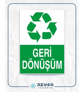 Geri Dönüşüm 21x28 Arkası Yapışkanlı Levha