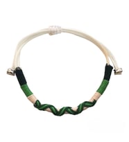 Handcraftedbyoz, Kadın, Etnik, Bohem, El yapımı, Yeşil, Wave Bileklik