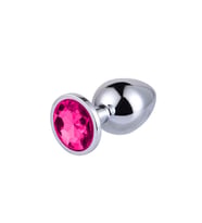 Metal Elmas Taşlı  Plug Rose Büyük Boy