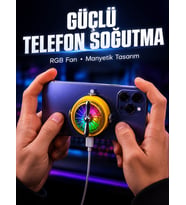 Mobil Oyuncular İçin RGB Işıklı Telefon Soğutucu