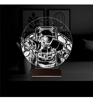 Luvivia Astronot Gezegen 3D Lamba - Masa Gece Lambası