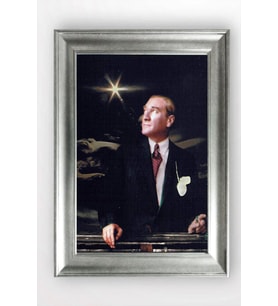 Gümüş Çerçeveli Atatürk Tablo cv1117