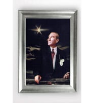 Gümüş Çerçeveli Atatürk Tablo cv1117
