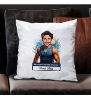 Kişiye Özel Hediye Karikatürlü Erkek Su Topu Oyuncusu Yastık