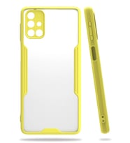 Newface Samsung Galaxy M31S Kılıf Platin Silikon - Sarı