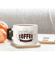 BK Gift Kişiye Özel İsimli Siyah Kulplu Çay & Kahve Fincanı-25, Arkadaşa Hediye, Sevgiliye Hediye