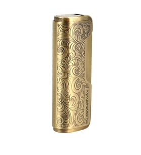 Conquistador Tek Torch Pürmüz Gold İşlemeli Metal Puro Çakmağı CNQ-031