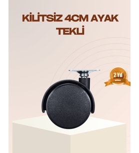 4 Cm Kilitsiz Mobilya Ayağı Tekli Kolay Dönen Masa Ve Sehpa Ayağı