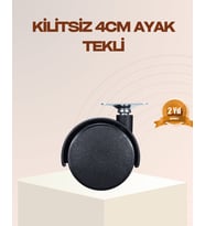 4 Cm Kilitsiz Mobilya Ayağı Tekli Kolay Dönen Masa Ve Sehpa Ayağı