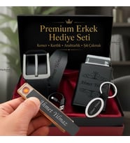 Hızlı Kargo 7 Farklı Tasarım İsme Özel Premium Tasarım Erkek Hediye Seti - Mekanizmalı Otomatik Kartlık Cüzdan Kemer Usb Çakmak Anahtarlık - Babaya Arkadaşa Eşe Sevgiliye Hediye Seti