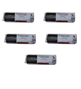 GNR Endüstriyel Jumbo Çöp Torbası Poşeti - 2 Kat - Siyah - 500 Gr. - 80x110 Cm. -10 x 5 Rulo