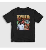 Presmono Unisex Çocuk Siyah Poster Tyler The Creator T-Shirt 492727tt
