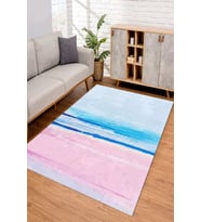 Dijital Kaymaz Taban Yıkanabilir Renkli Salon Halısı Mutfak Halısı Yolluk ND-SD-307 (Pembe)