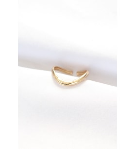 Yassı Gold Renk Ayarlanabilir Yüzük (Karışık)