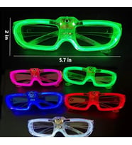 Mey İthalat® Pembe LED Işıklı Parti Gözlüğü 3 Modlu – Glow & Gece Eğlence Gözlüğü
