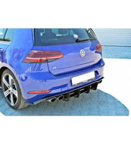 Volkswagen Golf 7.5 R Arka Tampon Splitteri Parlak Siyah