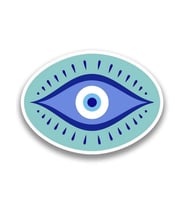 Nazar Araba Leptop Sticker Yapıştırma 15 Cm ve 5Cm 2 Adet md4