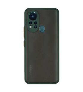 İnfinix Hot 11s Kılıf Montreal Silikon Kapak - Yeşil