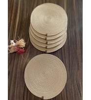 Hasır Renk 32 Cm 6 Adet Supla Takımı / Amerikan Servis
