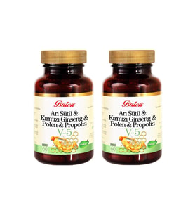 Balen V5 Arı Sütü-Kırmızı Ginseng-Polen-Propolis 1015 Mg 2 Adet