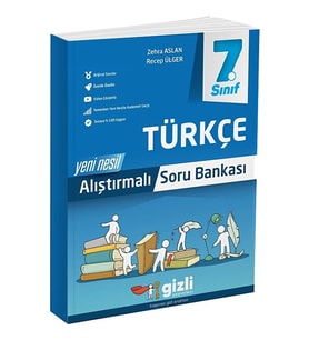 Gizli Yayınları 7. Sınıf Türkçe Yeni Nesil Alıştırmalı Soru Bankası