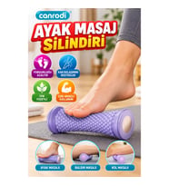 Tümsekli Ayak Masaj Silindiri – TPR Yüzeyli Çok Amaçlı Masaj Aparatı