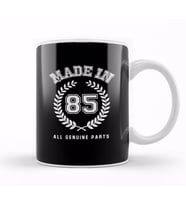 1985 Made In 85 All Genuine Parts Kupa Bardak Porselen