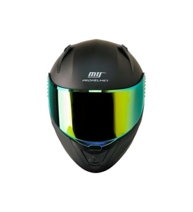 Motosiklet Kaskı Ecer 22.R06 Sertifikalı Double Vizör Full Face Kask Mat Siyah