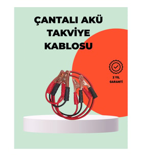 Mey İthalat® 1200A Takviye Kablosu Araç Acil Yardım 2 Metre Güçlü Maşa
