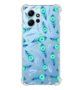 PrintiFy Xiaomi Redmi Note 12 4G Uyumlu Nazar Boncuğu 3 Baskılı Şeffaf Köşe Korumalı Antişok Kılıf