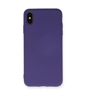 Apple İphone Xs Max Kılıf Nano İçi Kadife Silikon - Mor