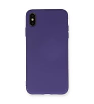 Apple İphone Xs Max Kılıf Nano İçi Kadife Silikon - Mor