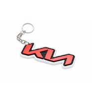 3D Baskı Kia Logo Anahtarlık – Petek Desenli Sportif Araba Anahtarlığı  Kırmızı Siyah Premium Otomotiv Aksesuar
