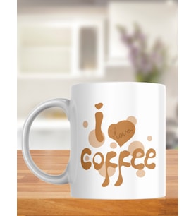 I Love Coffee Kupa Bardak