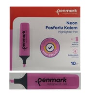 Penmark Fosforlu Kalem Neon Pembe Renk (10 Adet)