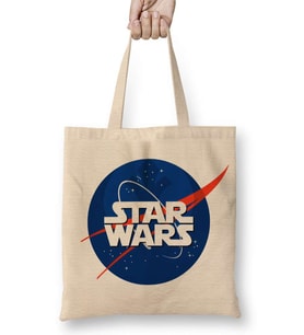 Star Wars Nasa Logo Bez Çanta Uzun Saplı