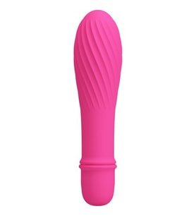 OdinsShop 12,3 cm Güçlü Titreşimli Özel Kıvrımlı Teknolojik Pembe Vibratör