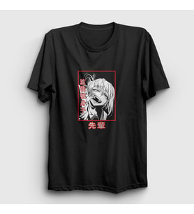 Presmono Unisex Siyah Himiko Toga Anime My Hero Academia T-Shirt 349947tt