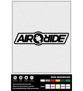 AIR RIDE STICKER 20 x 5 cm ERU00052