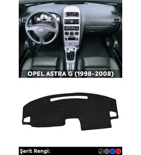 Opel Astra G (1998-2008) 3d Torpido Koruma Kılıfı - Ön Göğüs Kaplama - Siyah Şerit