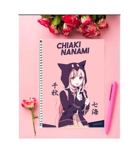 Nanami Chiaka (NANAMI CHIAKA) Anime Defter 1 Adet Özel Tasarım A4 Boyutu 21*29 Cm Telli Çizgili