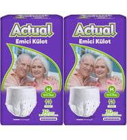 Actual Emici Külot Yetişkin Bezi M - Medium - Orta (Islaklık Göstergeli) 60 Adet