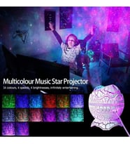 galaksi gece lambası projektör-kablosuz dekorasyon ışığı (Beyaz)