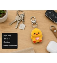 Lumi Chick Peluş Charm Anahtarlık – Sevimli Mini Civciv Çanta Süsü Hediye