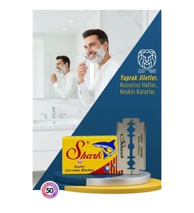 Shark Super Chrome 50 li Premium Paket - Profesyonel Jilet 719623