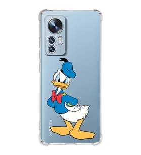 Xiaomi Mi 12 Pro Uyumlu Köşe Korumalı Antişok Kapak Donald Duck Tasarımlı Şeffaf  Kılıf