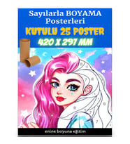 Sayılarla Boyama Posterleri (Kutulu 25 POSTER)
