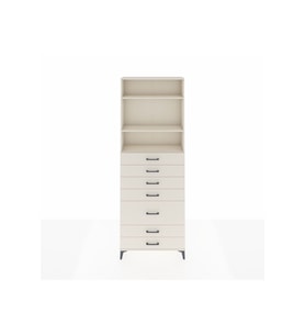 Arges Dolap 3 Raflı 7 Çekmeceli 88x30x243 Aytaşı-Aytaşı